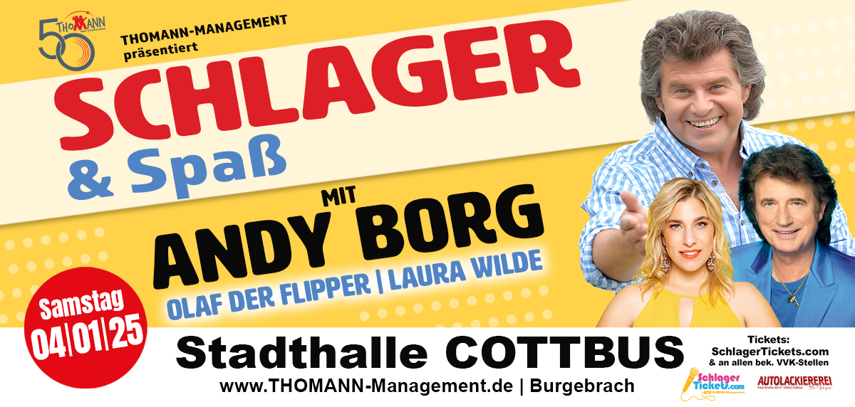Bild: Schlager & Spaß mit Andy Borg - 4. Januar 25